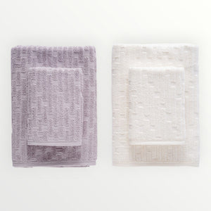 KİLİM Banyo Takımı — Gri - Krem