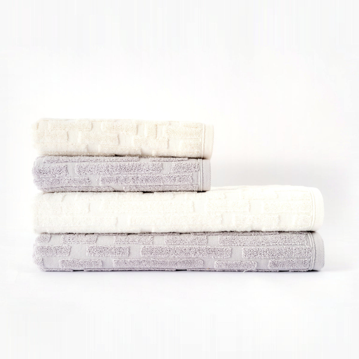 KİLİM Banyo Takımı — Gri - Krem