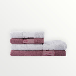 BAMBU Banyo Takımı — Gri - Mürdüm (2)