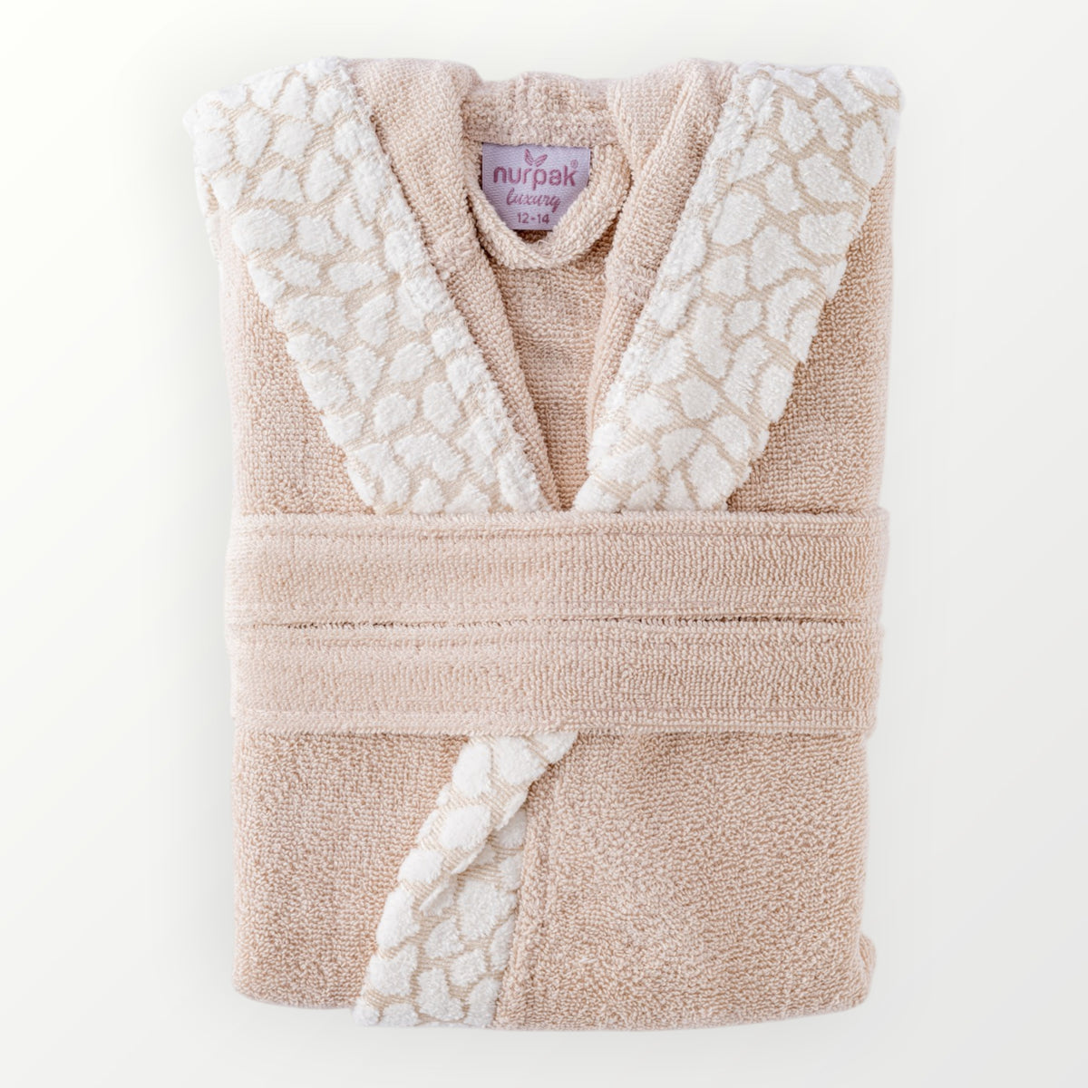 LUXURY Çocuk Bornozu — Bej